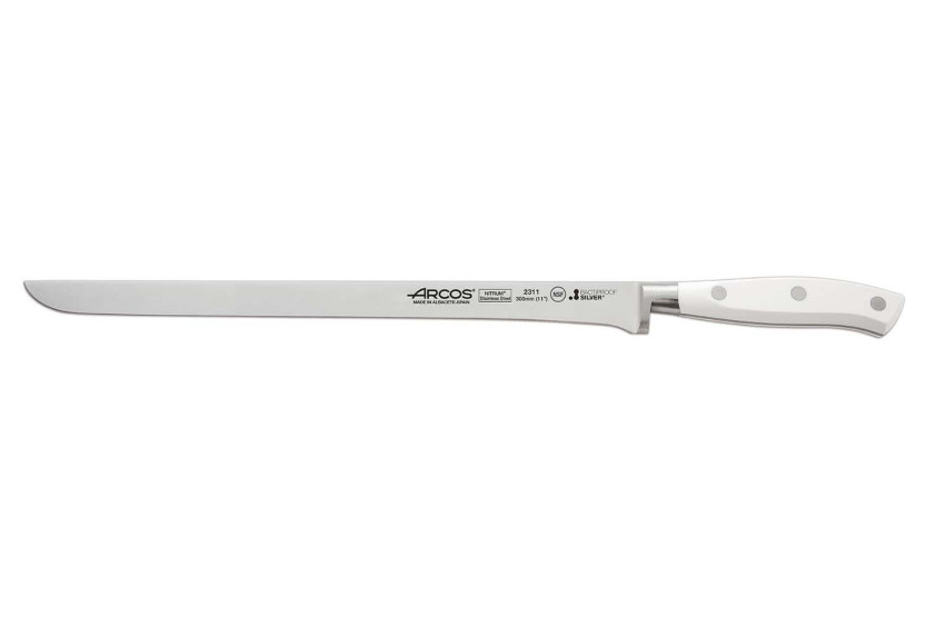Faca de presunto forjada Riviera White Arcos 30cm lâmina flexível aço NITRUM