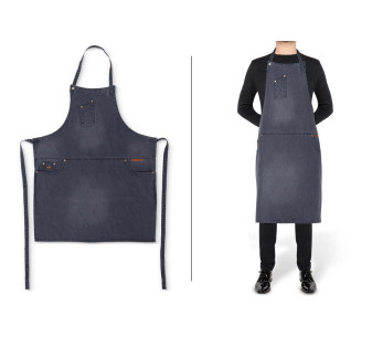 DutchDeluxes Herrenkochschürze aus Baumwolle mit 5 Taschen