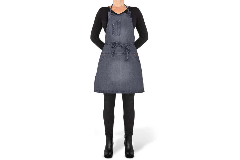 Avental de cozinha de algodão DutchDeluxes para mulher com 5 bolsos