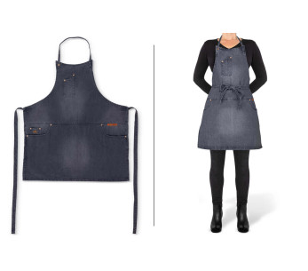 Grembiule da cucina in cotone da donna DutchDeluxes con 5 tasche