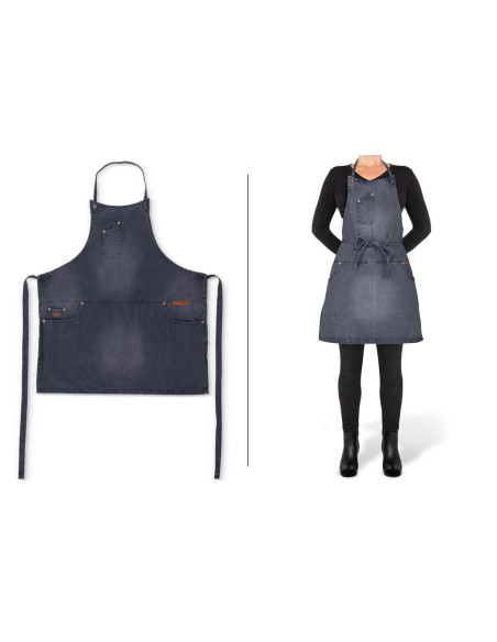 Grembiule da cucina in cotone da donna DutchDeluxes con 5 tasche