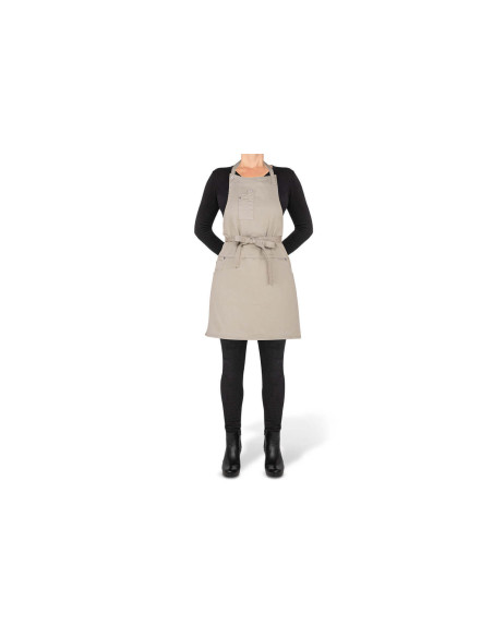 DutchDeluxes delantal de cocina de algodón para mujer con 5 bolsillos