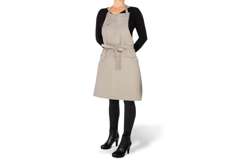 DutchDeluxes women's cotton apron with 5 pockets