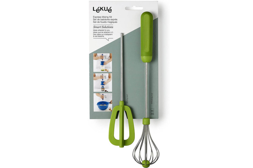 Set di 2 fruste magiche verdi Lékué in materiale sintetico e acciaio inox