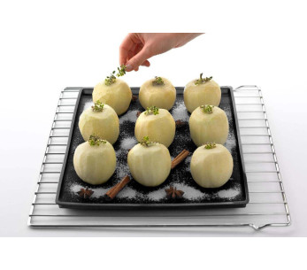 Lékué 40x30cm Platina siliconen bakmat met rand 2