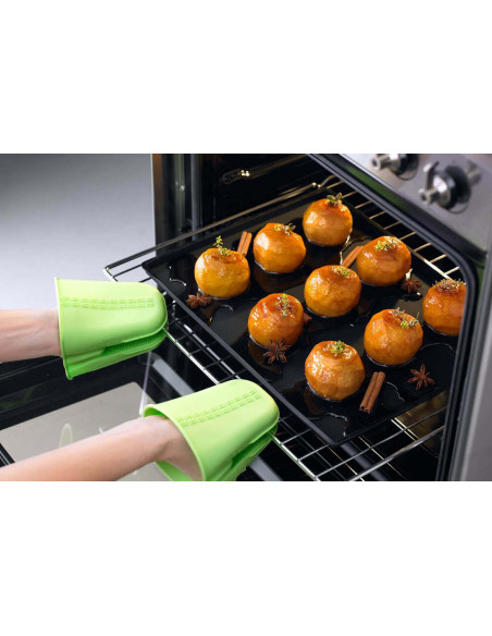 Lékué 40x30cm bakmatta i platinasilikon med kant