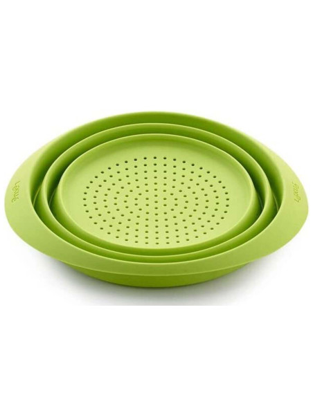 Lékué ø23cm colino retrattile in silicone Platinum - Rosso o verde