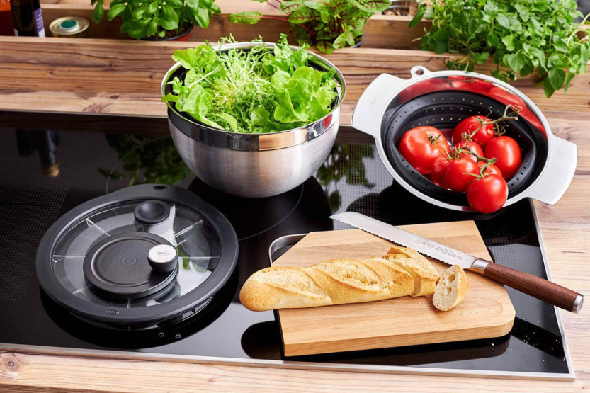Rösle centrifuga per insalata 24 cm in acciaio inox 18/10