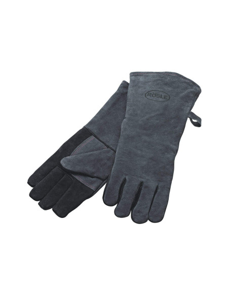 Paar leren barbecuehandschoenen van Rösle - Een maat XL