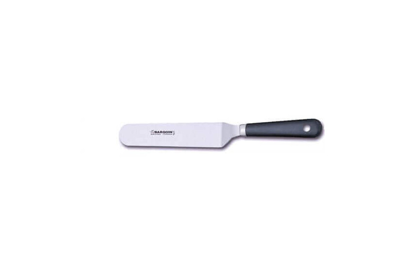 Espátula angulada profesional Bargoin de acero inoxidable de 11 cm