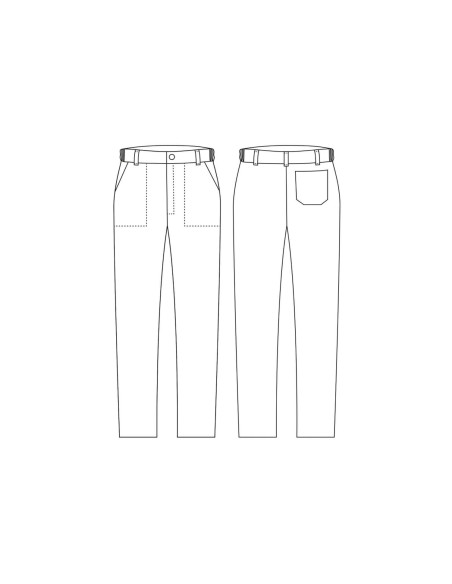 Egochef Evo unisex köksbyxor svart polyester och bomull