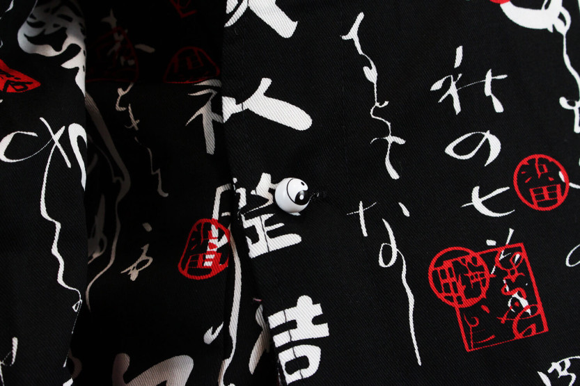 Unisex keittiö takki Egochef Sushi Japanilaiset merkit kimono 100% puuvillaa pitkät hihat