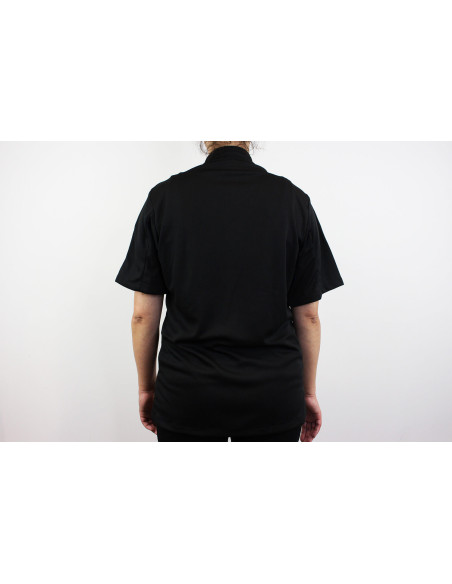Egochef Pizzaiolo nero 100% Air Plus giacca da cucina unisex a maniche corte