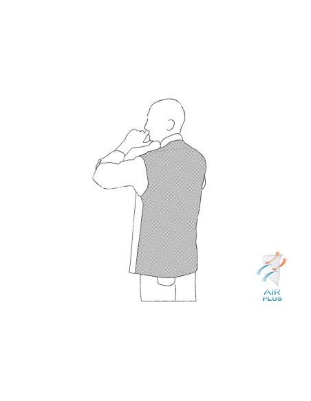 Unisex-Kochjacke Egochef Ottavio Air Plus weiß 100% Mikrofaser Langarm