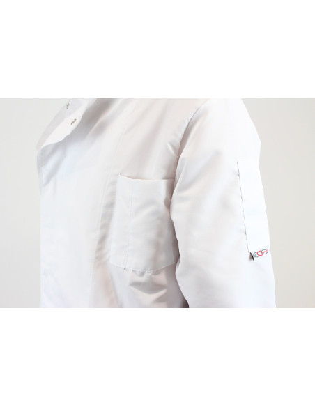 Egochef Ottavio Air Plus branco 100% microfibra casaco de cozinha unissexo de manga comprida