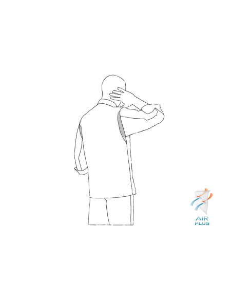 Egochef Cheap Air Plus giacca da cucina unisex a maniche lunghe in poliestere e cotone in nero
