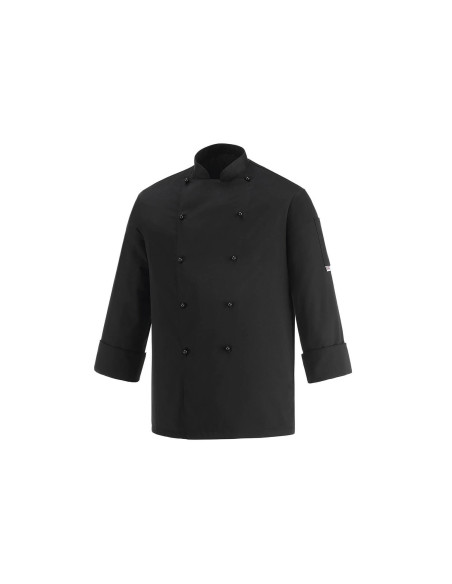 Egochef Safety giacca da cucina unisex a maniche lunghe in poliestere e cotone di colore nero