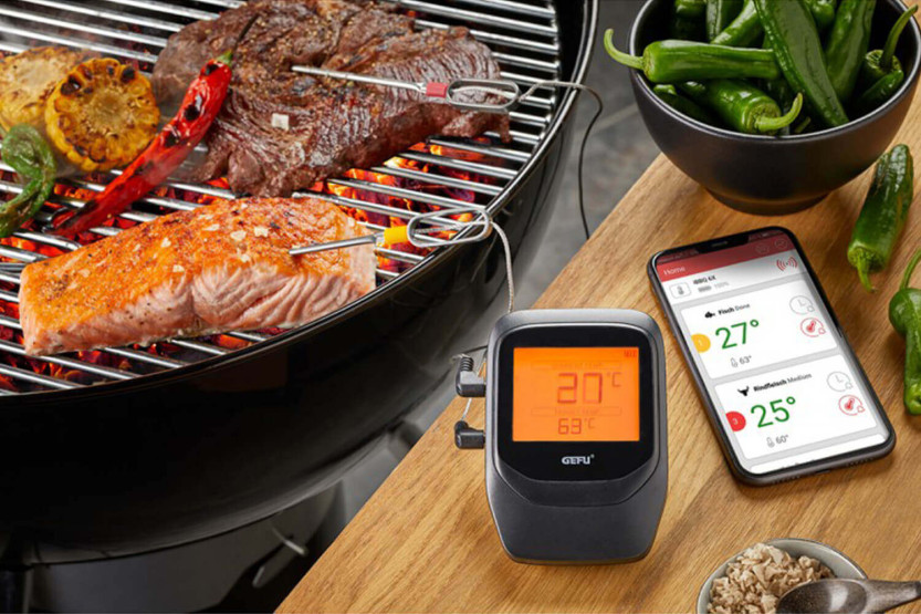 Gefu Control+ steketermometer for grill og stek - 6 kanaler