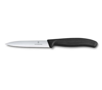 Cuchillo de pelar Victorinox SwissClassic negra 10cm hoja dentada