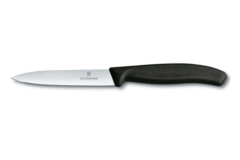Victorinox SwissClassic Cuchillo de pelar negro hoja recta 10cm