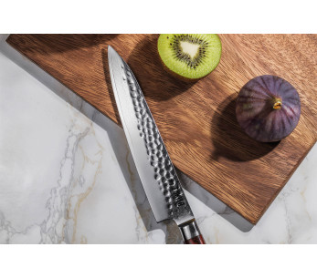 Fukito Rozenhout Damascus Universeel mes 67 lagen 15cm rozenhout handvat 2