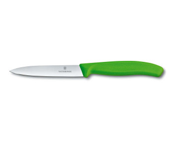 Victorinox SwissClassic vihreä kuorintaveitsi 10cm suora terä