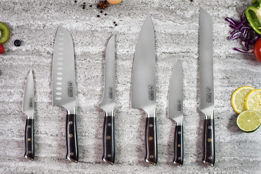 Fukito udbeningskniv Ebony X50 15cm