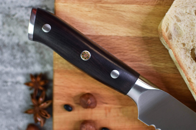 Fukito Brødkniv Ebony X50 23 cm
