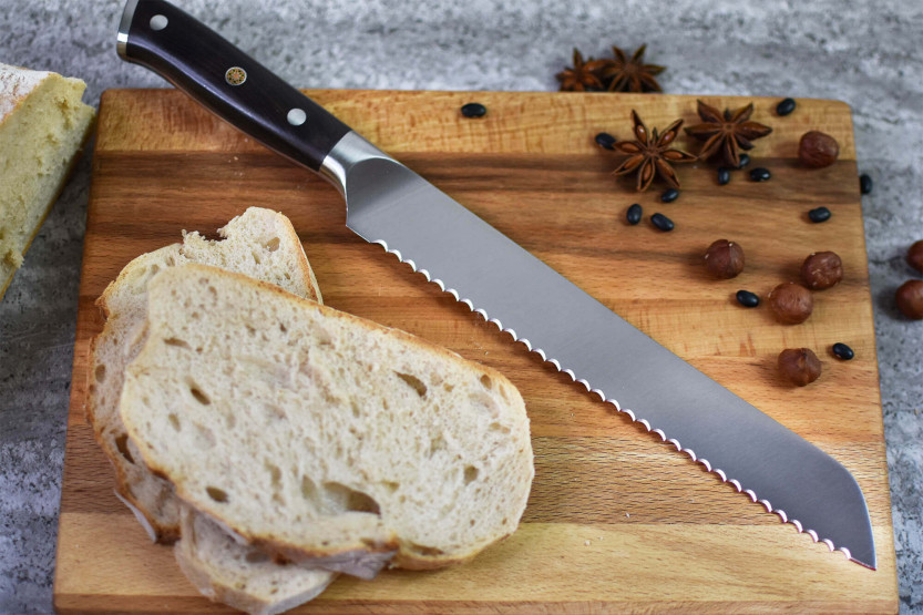 Fukito Brødkniv Ebony X50 23 cm
