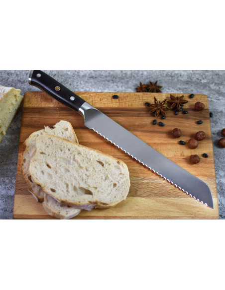 Fukito Bread knife  Ebony X50 23cm