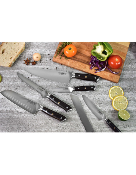 Fukito Brødkniv Ebony X50 23 cm