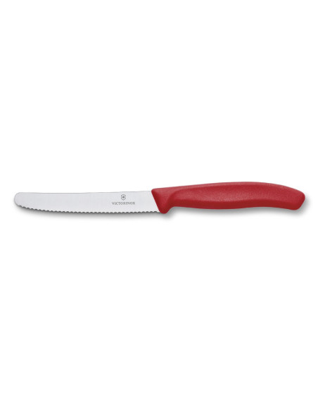 Victorinox SwissClassic bordskniv röd 11cm tandat blad