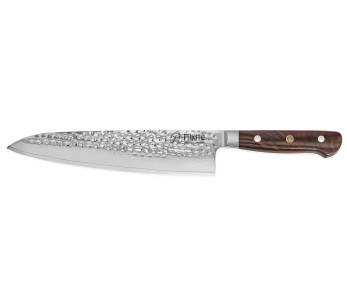 Fukito Damaskus kokkekniv i palisander 67 lag 21 cm håndtak i palisander