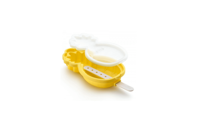 Conjunto de 4 formas de silicone Lékué para gelados - formas de melancia e ananás