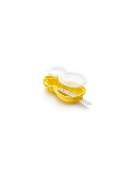 Set aus 4 Eisformen Lékué aus Silikon - Formen Wassermelone und Ananas