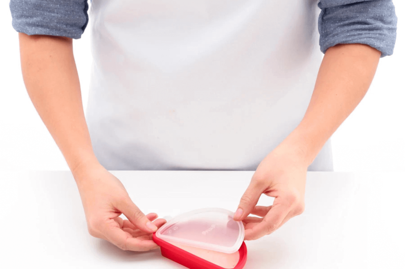 Conjunto de 4 formas de silicone Lékué para gelados - formas de melancia e ananás