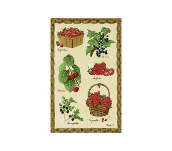 Toalhete de cozinha Beauvillé Fruits Rouges fabricado em França 50x80cm