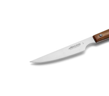 Cuchillo chuletero Arcos con mango de madera y hoja lisa de 11cm