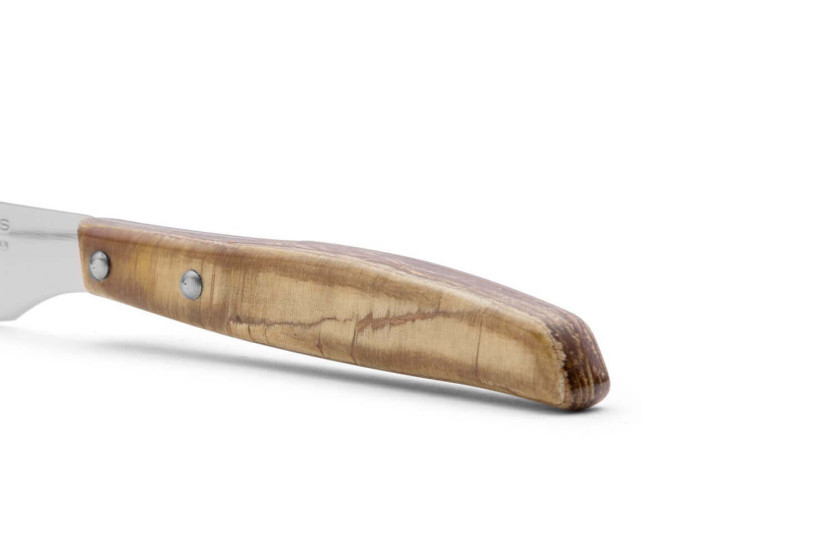 Arcos Steakmesser mit Holzgriff, gepresst, breite Klinge mit Wellenschliff 11cm