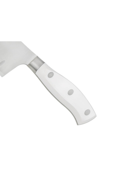 Coltello a dondolo Santoku forgiato Riviera White Arcos con lama con fossetteda 18 cm
