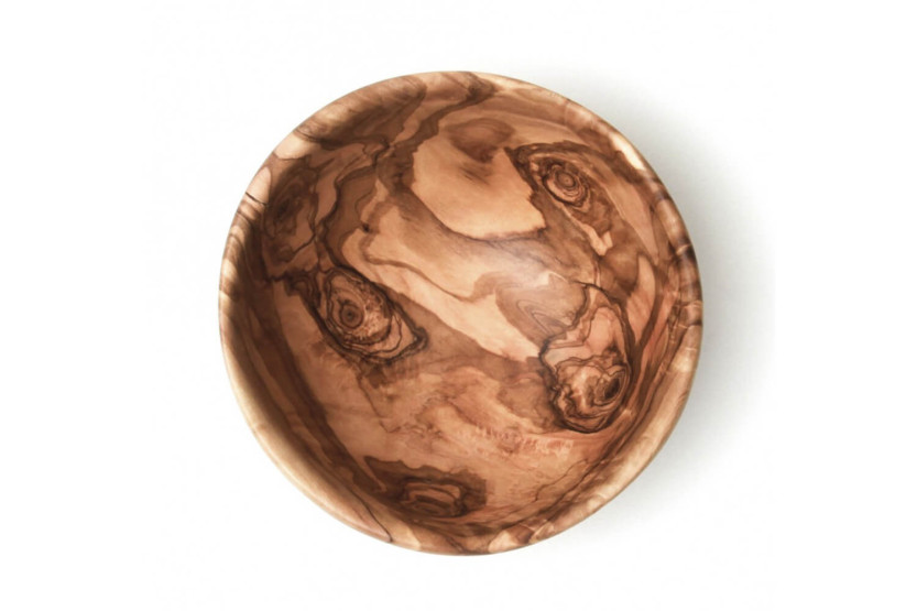 Bérard håndlaget fruktskål i oliventre, håndlaget kvalitet