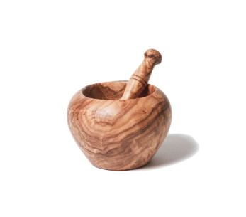 Bérard oliivipuusta valmistettu morttelimurskain, käsityönä valmistettu laatu.