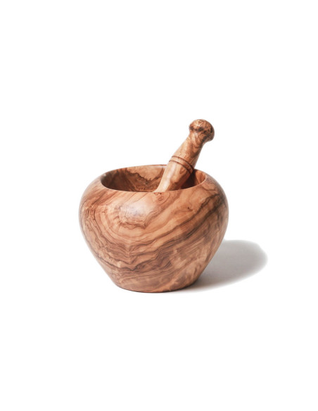 Bérard vijzel en stamper van olijfhout, handgemaakte kwaliteit