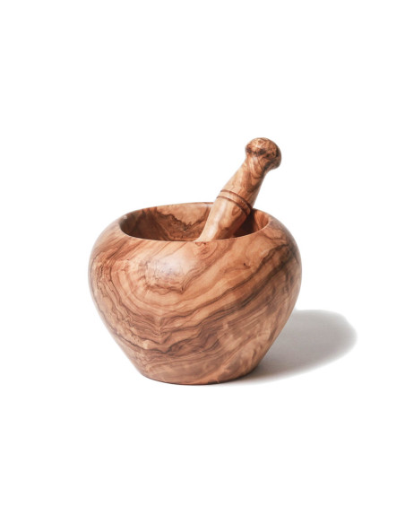Mortaio e pestello in legno d'ulivo Bérard, qualità artigianale