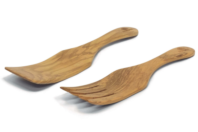 Bérard håndlavet sauerkraut-bestik i oliventræ 22 cm