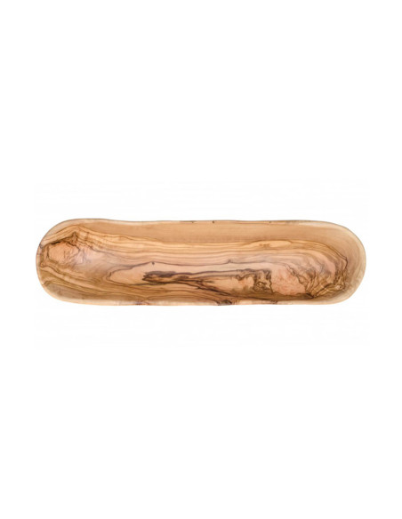 Cestino per il pane in legno d'ulivo fatto a mano Bérard 35 cm
