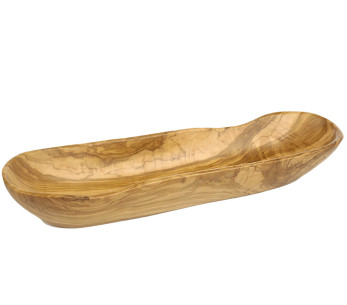 Cestino per il pane in legno d'ulivo fatto a mano Bérard 35 cm