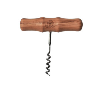 Saca-rolhas de madeira de oliveira artesanal Bérard 12cm