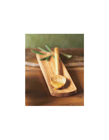 Bérard handcrafted olive wood cutlery rest 32cm