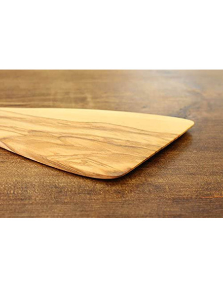 Spatola larga smussata in legno d'ulivo Bérard, fatta a mano, 30 cm